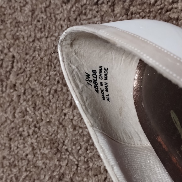 Life Stride women formal dress shoes size 7.5W white heeled shoes - Picture 9 of 11